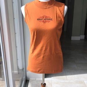 Harley-Davidson sleeveless high neck top
